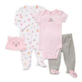 CONJUNTO GATINHA 4 PEÇAS 9 MESES