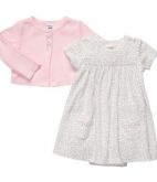 VESTIDINHO E CASAQUINHO EM COTTON 3 MESES